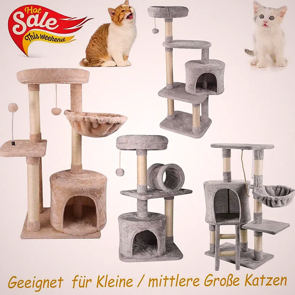Katzen XL Kratzbaum kratzbaum Katzenbaum für Kleine / Mittlere Große Sisal-Seil