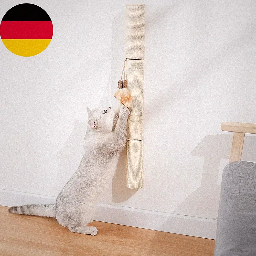 Katzenbaum, Wandmontierter Kratzbaum Groß, Sisalseil Für Kratzbaum, 72Cm Kletter