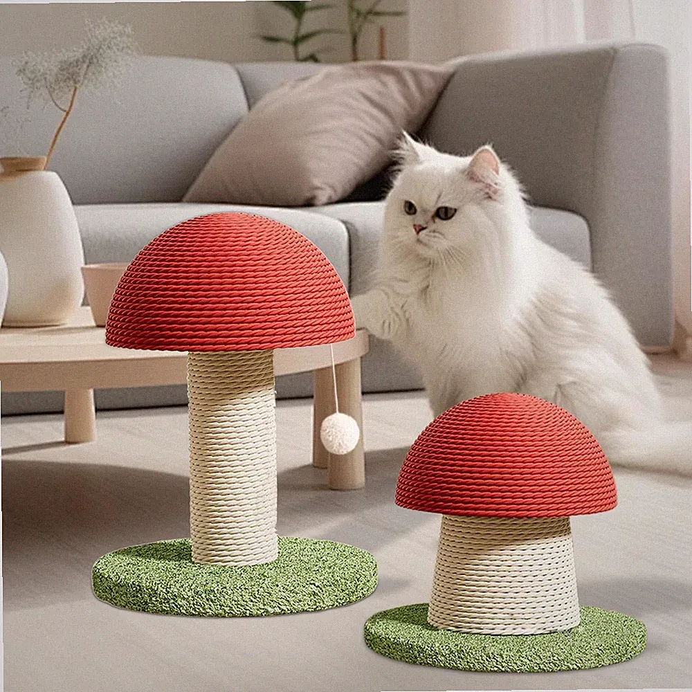 Katzenkratzbäume Katzenspielzeug in Pilzform zum Schleifen von Krallen Outdoor
