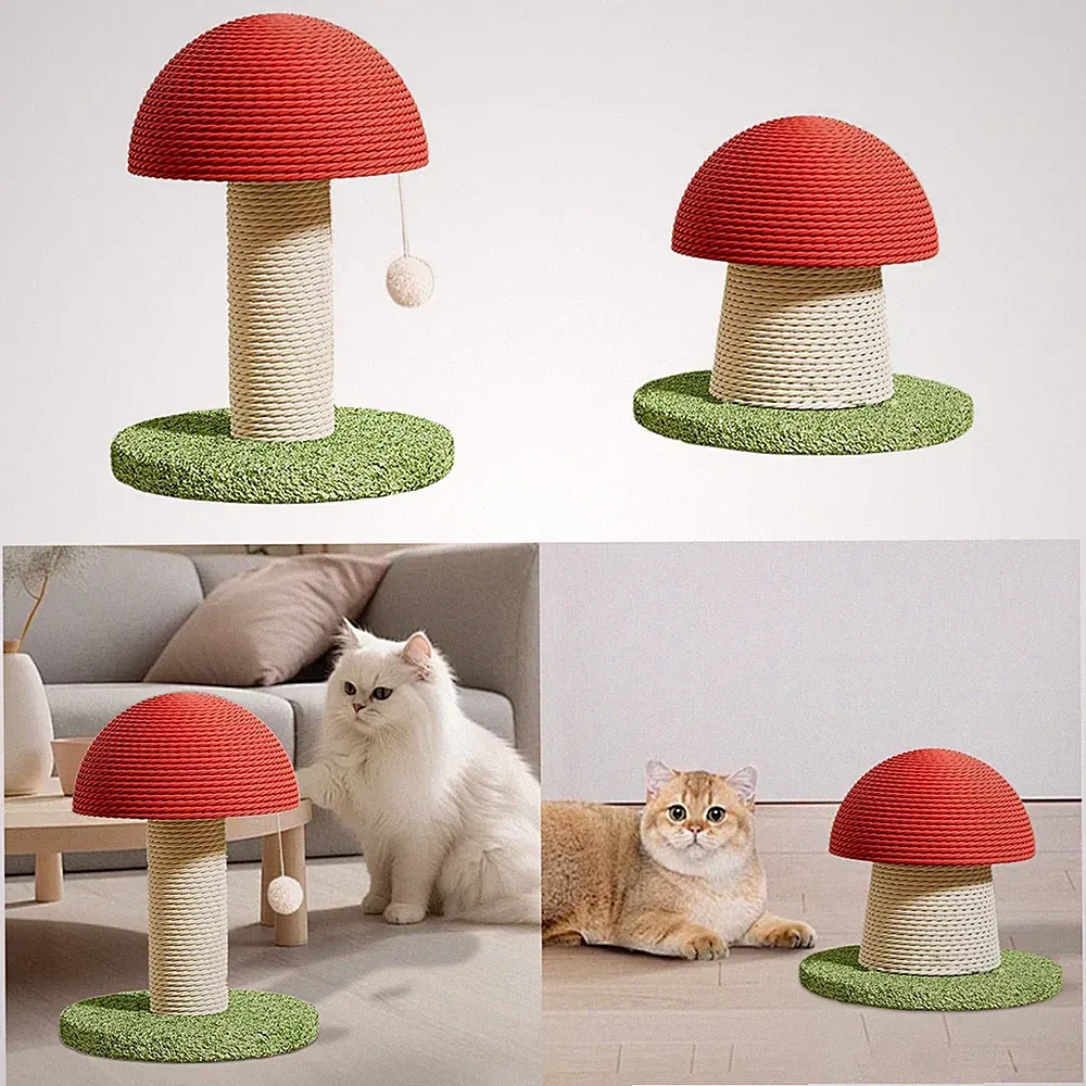 Katzenkratzbäume Pilzform Sisal Katzenkratzbaum für draußen