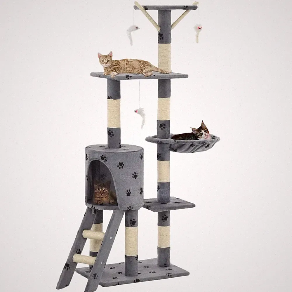 Katzenkratzbaum 138cm Kratzbaum Katzenbaum Kletterbaum mehrere Auswahl vidaXL