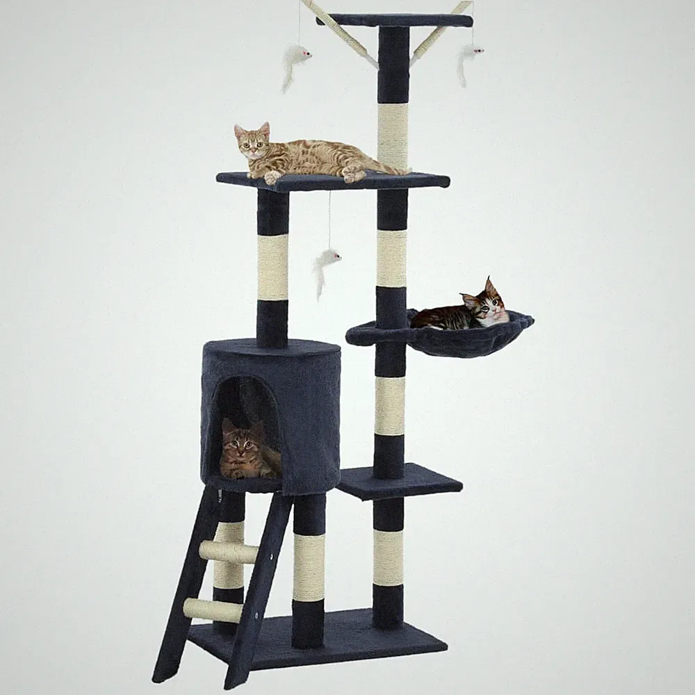 Katzenkratzbaum 138cm Kratzbaum Katzenbaum Kletterbaum mehrere Auswahl vidaXL
