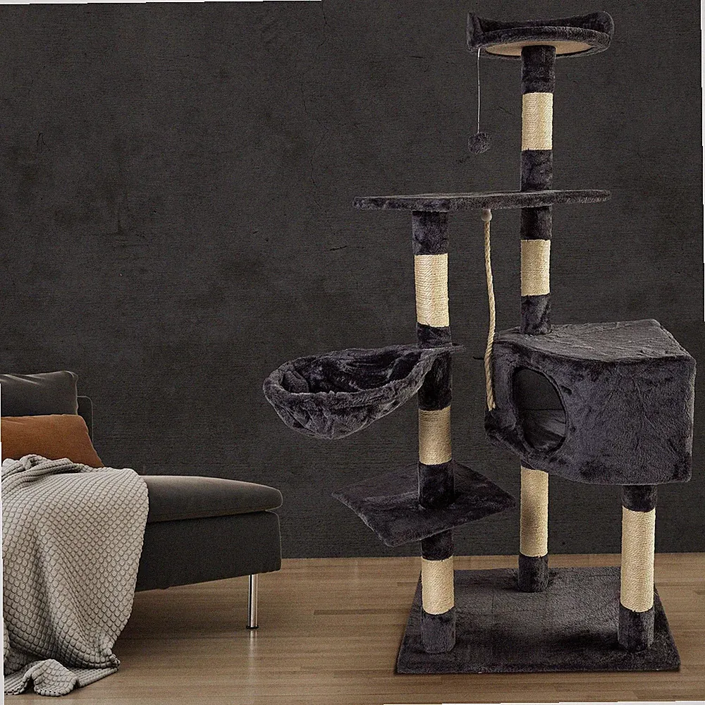 Katzenkratzbaum 141cm Kratzbaum Kletterbaum Spielbaum Sisal -- Piacenza -- von z
