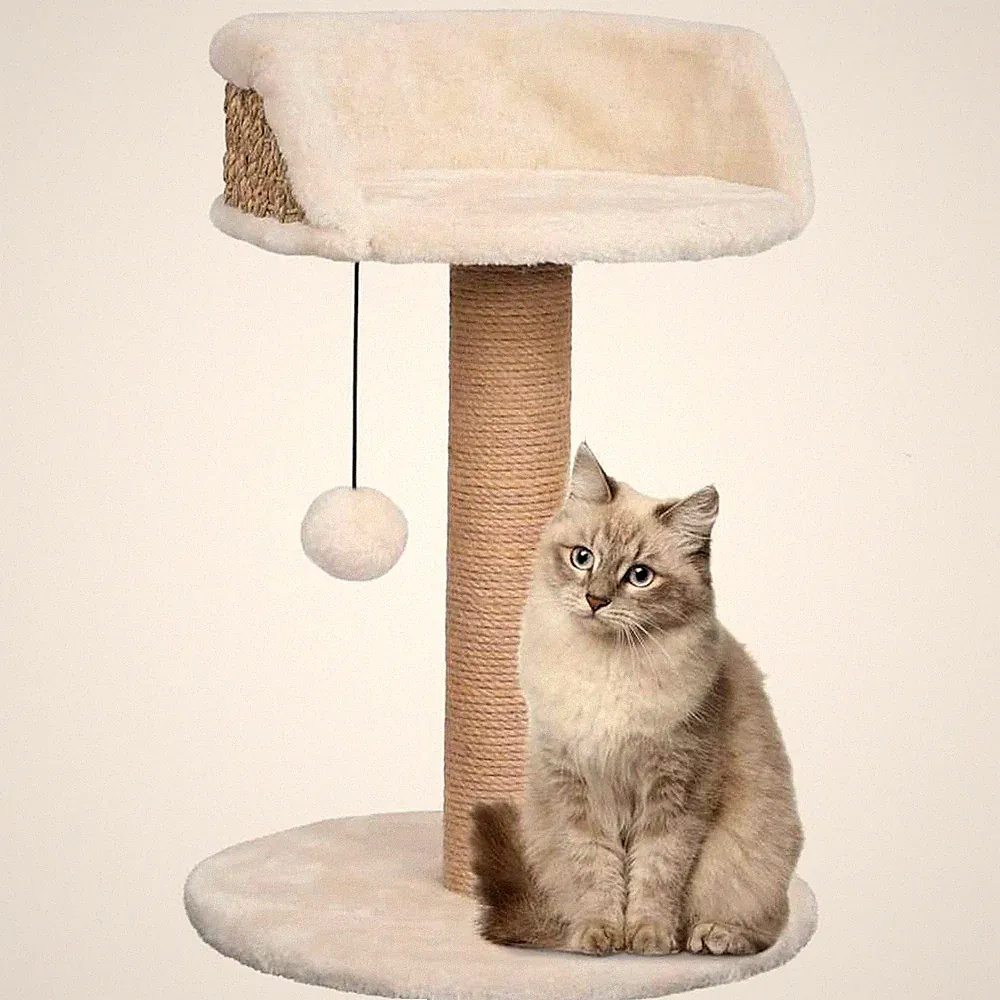Katzenkratzbaum 49cm Seegras Kratzbaum Kletterbaum Katzenbaum Spielbaum vidaXL