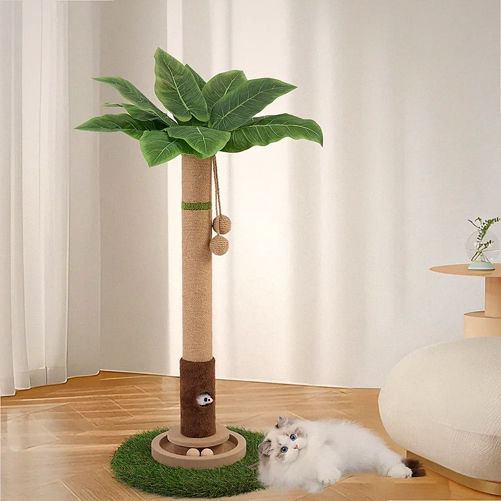 Katzenkratzbaum, 89,9 cm hoch, Katzenkratzbaum für Indoor-Katzen mit Katzensp...