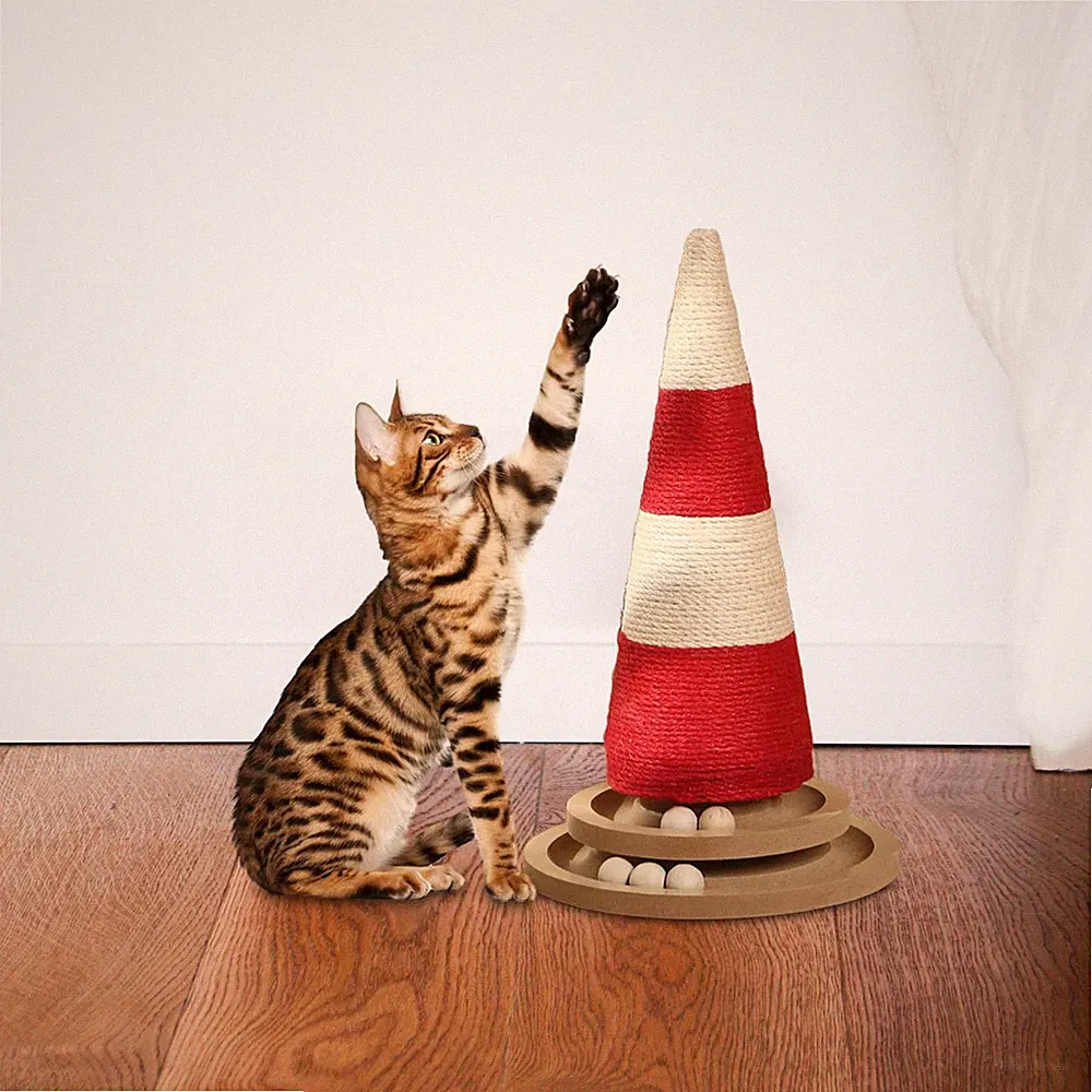 Katzenkratzbaum Haustier Spielzeug Stall für Indoor Katzen Schützen Sie Ihre Möbel mit