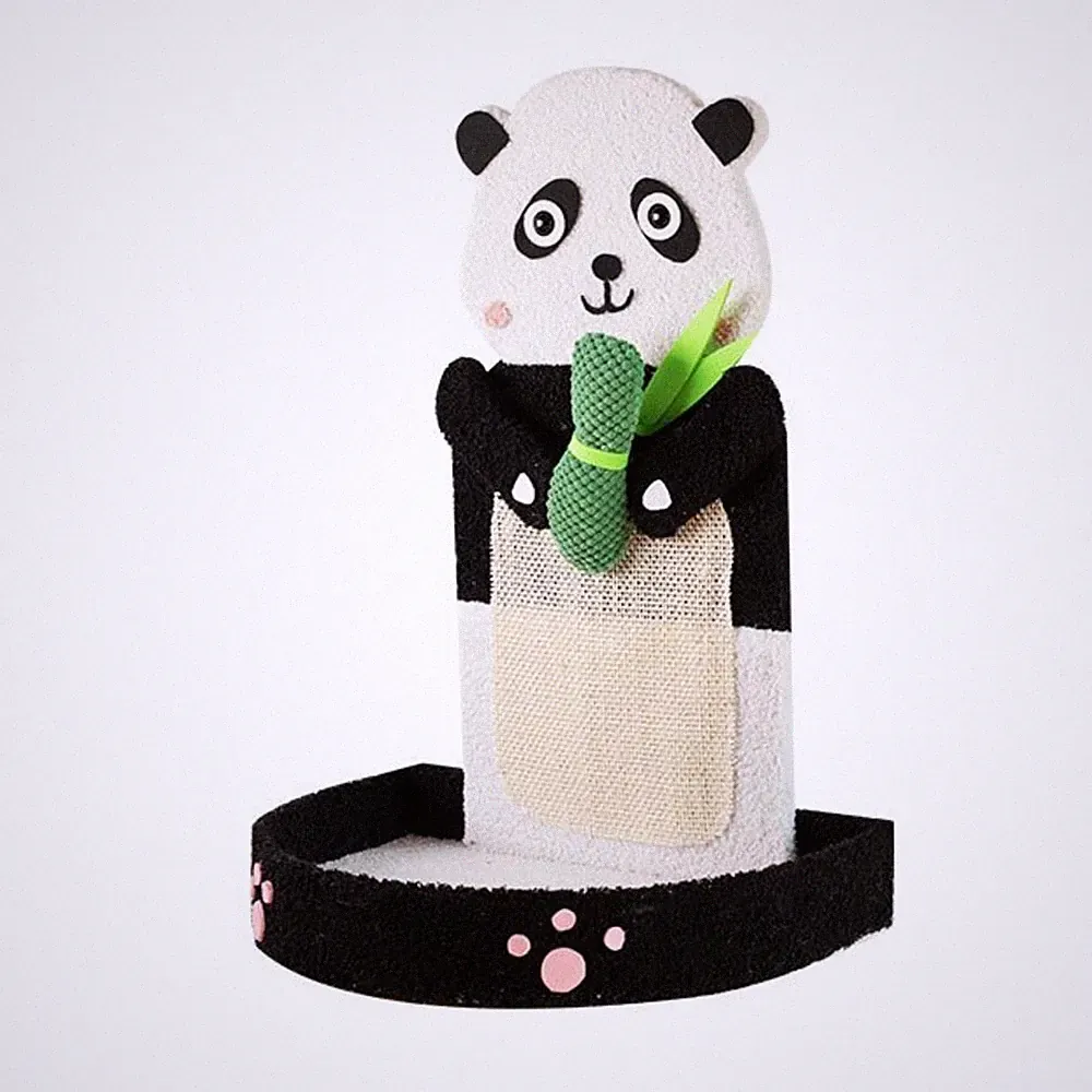 Katzenkratzbaum in Panda-Form gemütlich Katzenhaus mit Kratzbrett stabil
