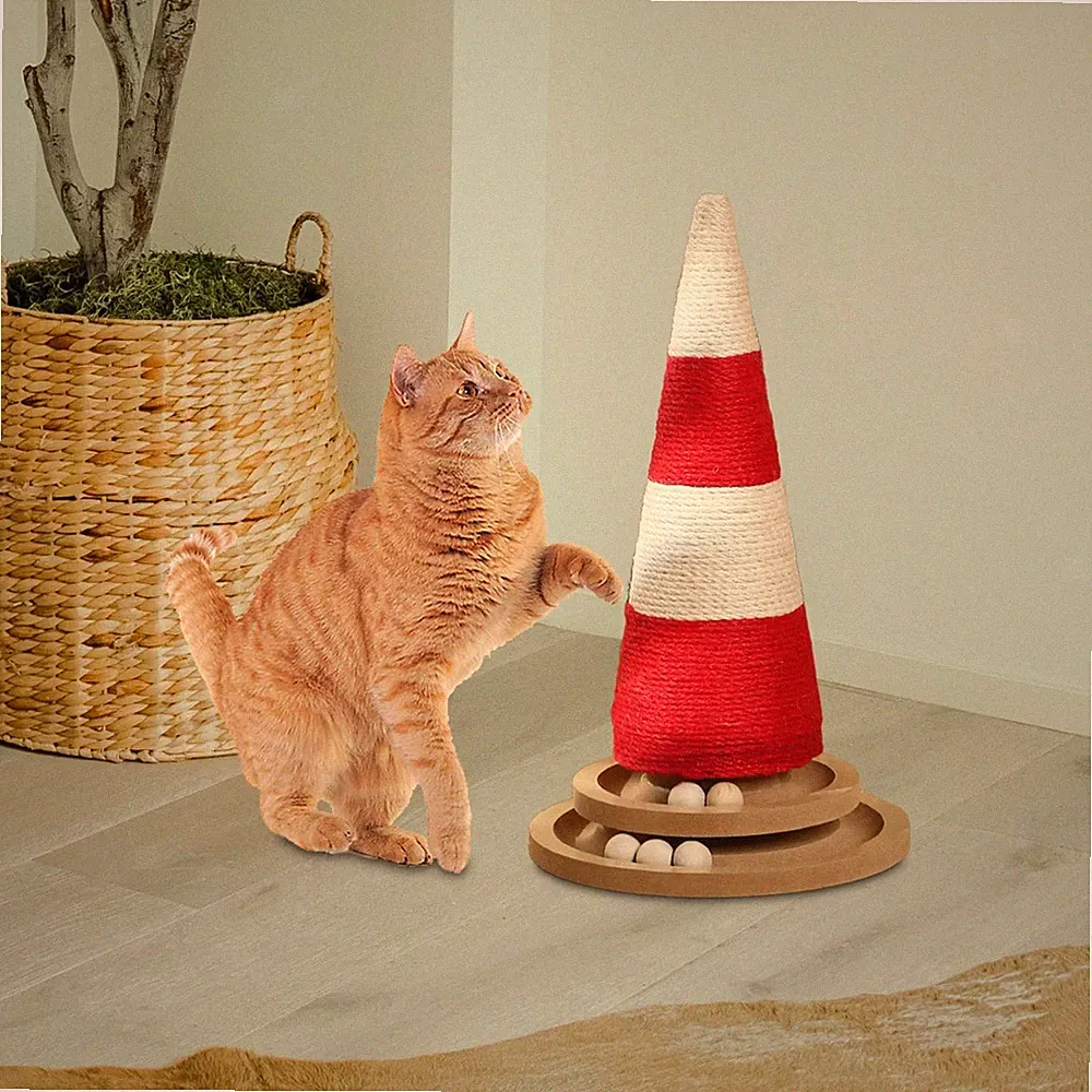 Katzenkratzbaum Juteseil Kratzbaum Schleifklaue Vertikales Katzenkratzspielzeug