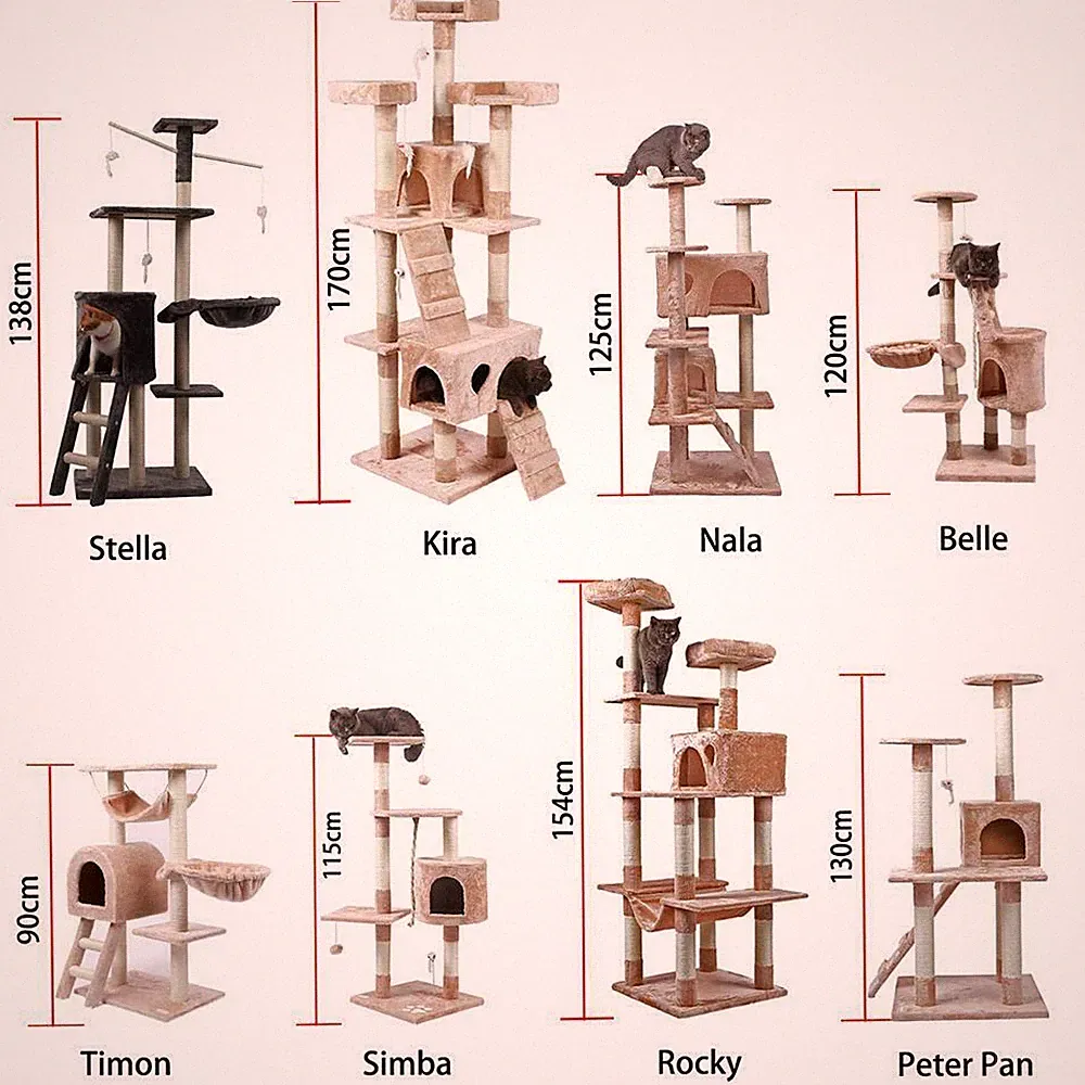 Katzenkratzbaum Katzenbaum Kletterbaum Spielbaum für Katzen Kletter Katze Stabil