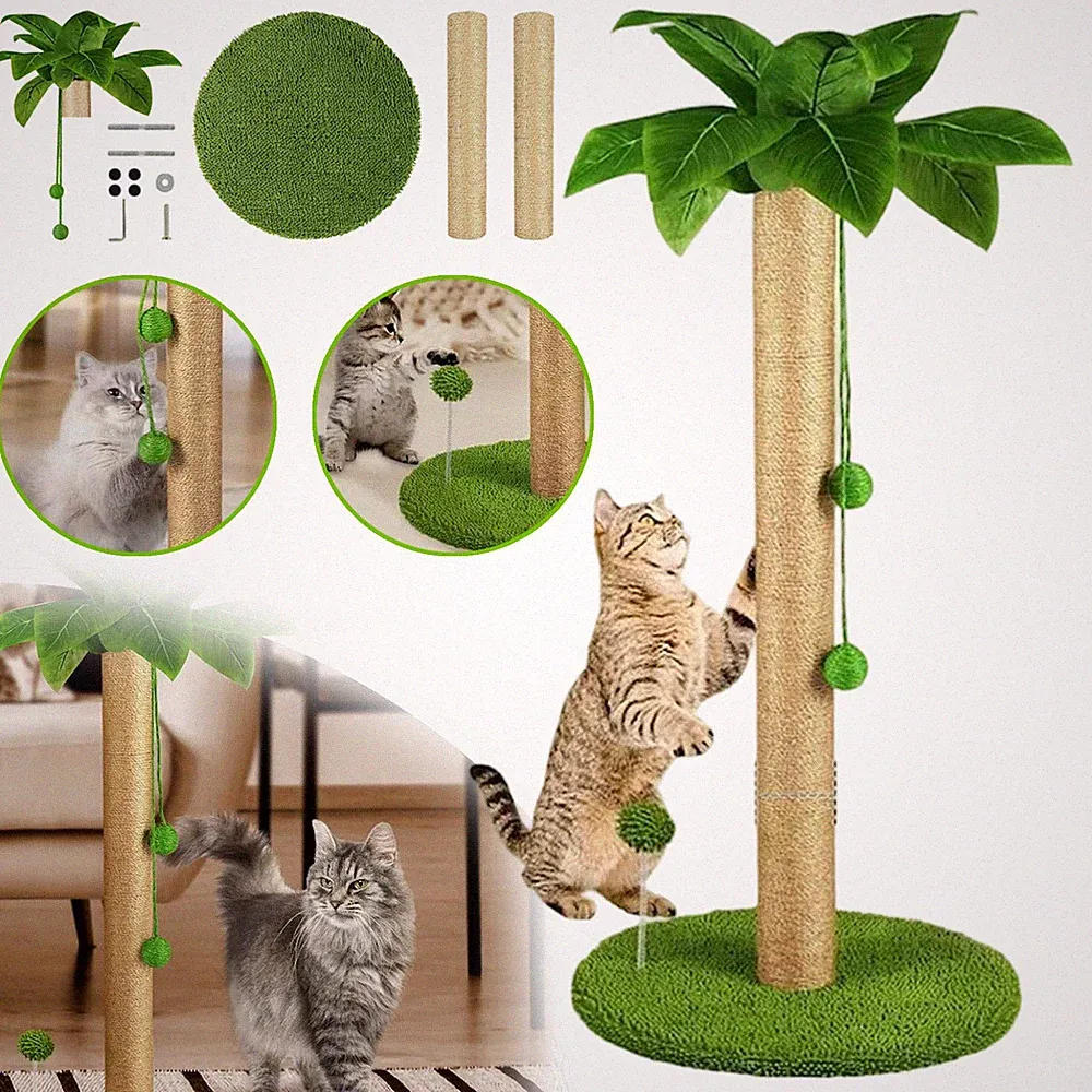 Katzenkratzbaum Katzenbaum Kratzsäule Stabil Robust Gemütlich Für Wohnungskatzen