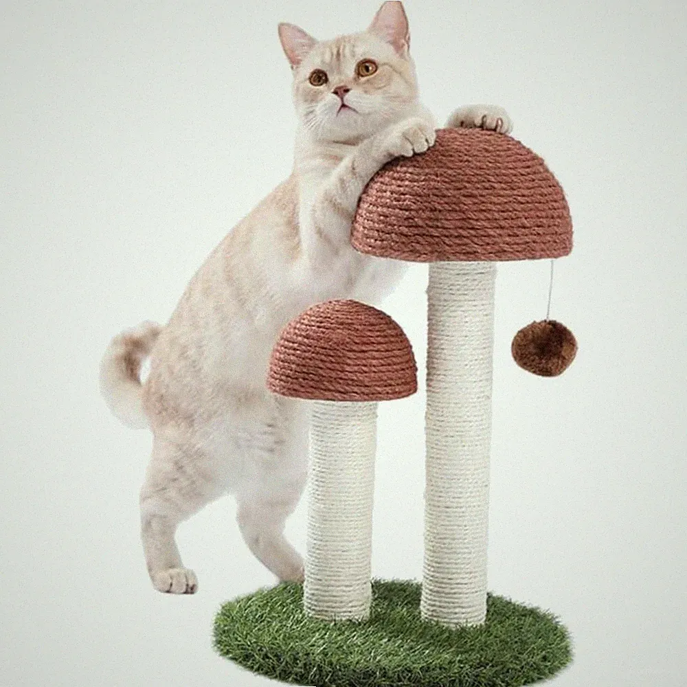 Katzenkratzbaum Katzenbaum Sisalseil Kratzer Kratzbaum Plüsch Natur