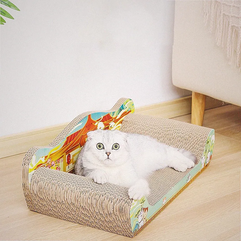 Katzenkratzbaum, Katzenspielzeug aus Pappe, Katzenbett, Katzenkratzbaum für den