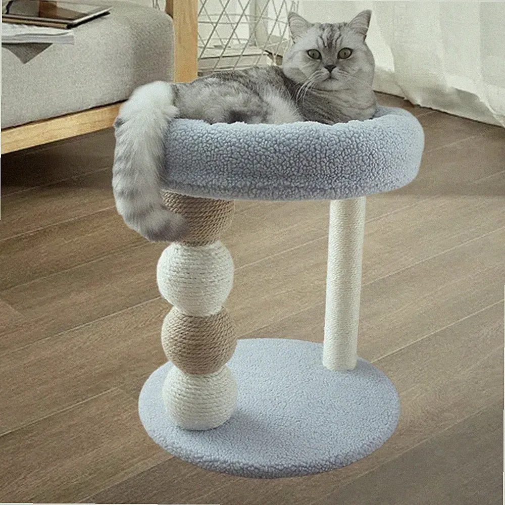 Katzenkratzbaum, kleiner Katzenbaum, interaktives Katzenspielzeug mit
