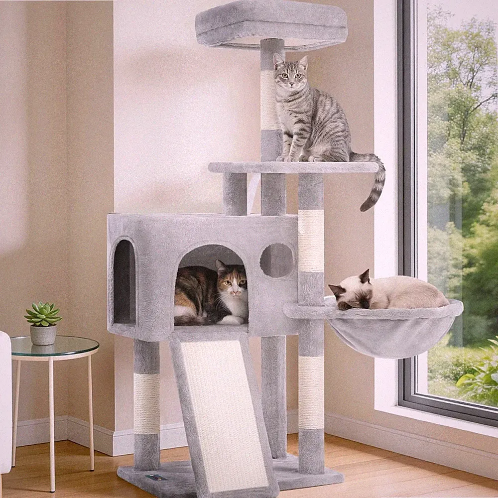 Katzenkratzbaum Kratzbaum Katzenbaum Kratzstämme Hängematte Spielball