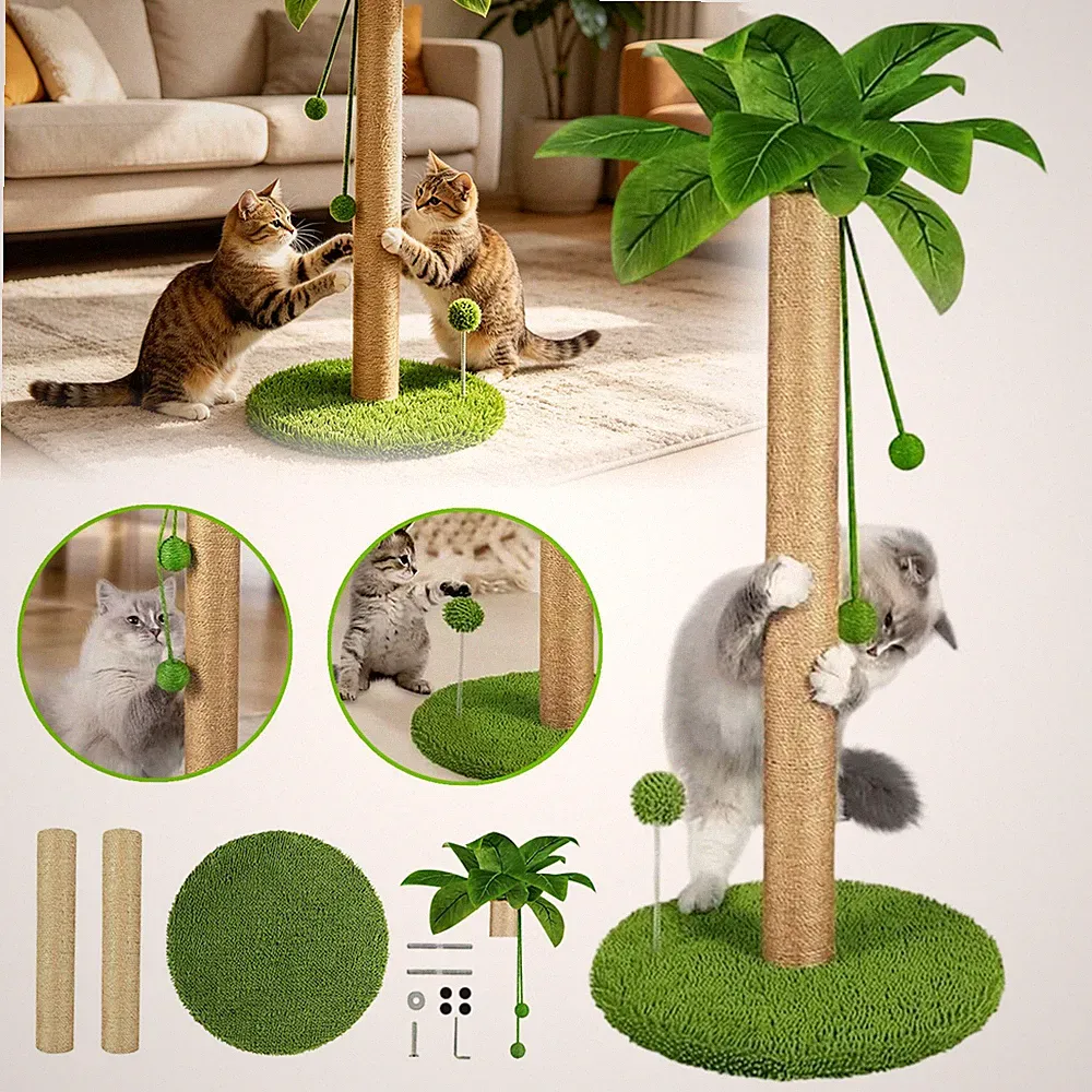 Katzenkratzbaum Kratzbaum Kratzsäule Langlebig Waschbar Groß Für Wohnungskatzen