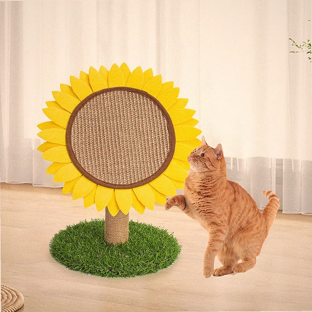 Katzenkratzbaum, Kratzbrett, Katzenkratzer, blumenförmiges Couch-Spielzeug