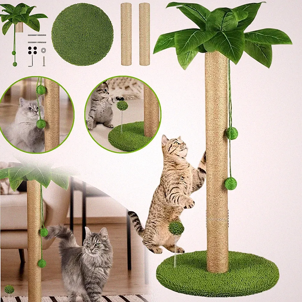 Katzenkratzbaum Kratzbrett Kratzsäule Stabil Robust Gemütlich Für Wohnungskatzen