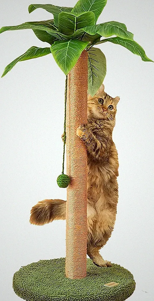 Katzenkratzbaum mit Sisalseil - Spiel- und Kletterparadies