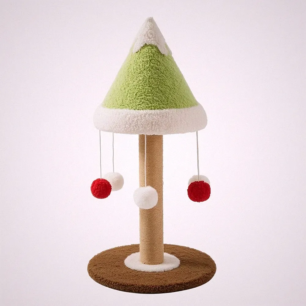 Katzenkratzbaum mit Spielzeug weiche Haustiermöbel langlebig für Wohnzimmer