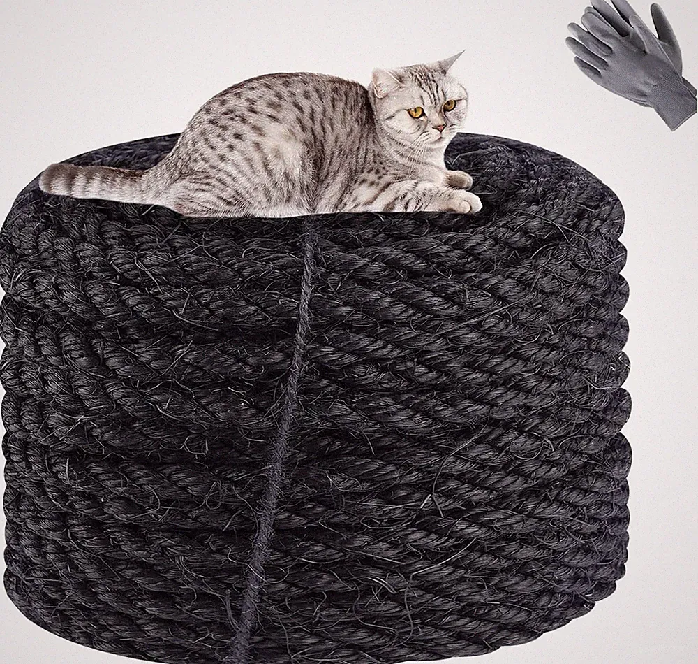 Katzenkratzbaum Seil 8mm Natur Sisal Rolle 60m, DIY Ersatzteile, robust & langle