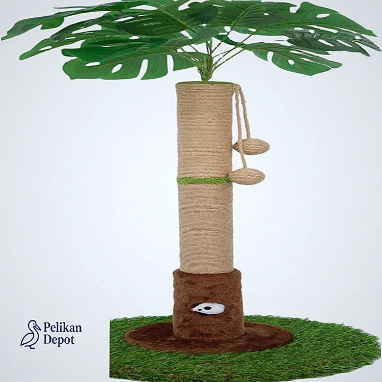 Katzenkratzbaum Sisal 35,43 cm 3D Blätter H