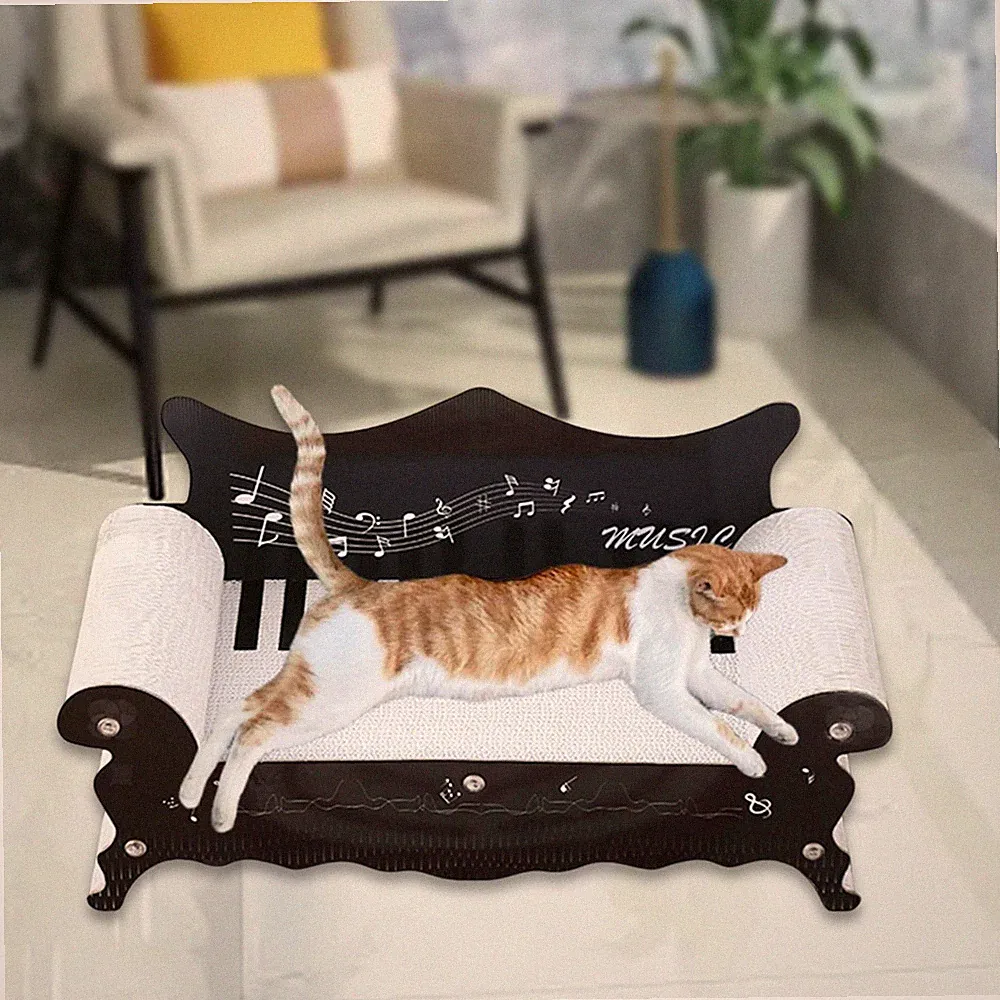 Katzenkratzbaum, Sofabett, Schleifklauen, Kratzkissen für Kätzchen