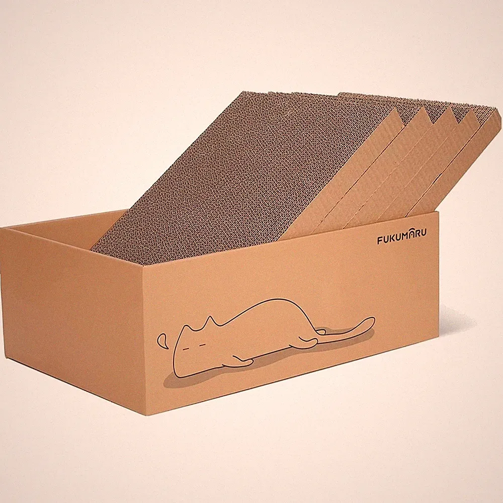 Katzenkratzbox 5er-Set Kratzpappe Kratzbrett Katzenkratzbaum Innen