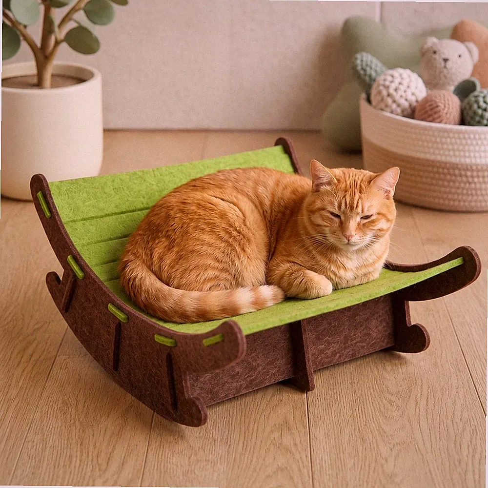 Katzenkratzbrett, Haustierbedarf, Kätzchenbett zum Entspannen, Krallenwetzen