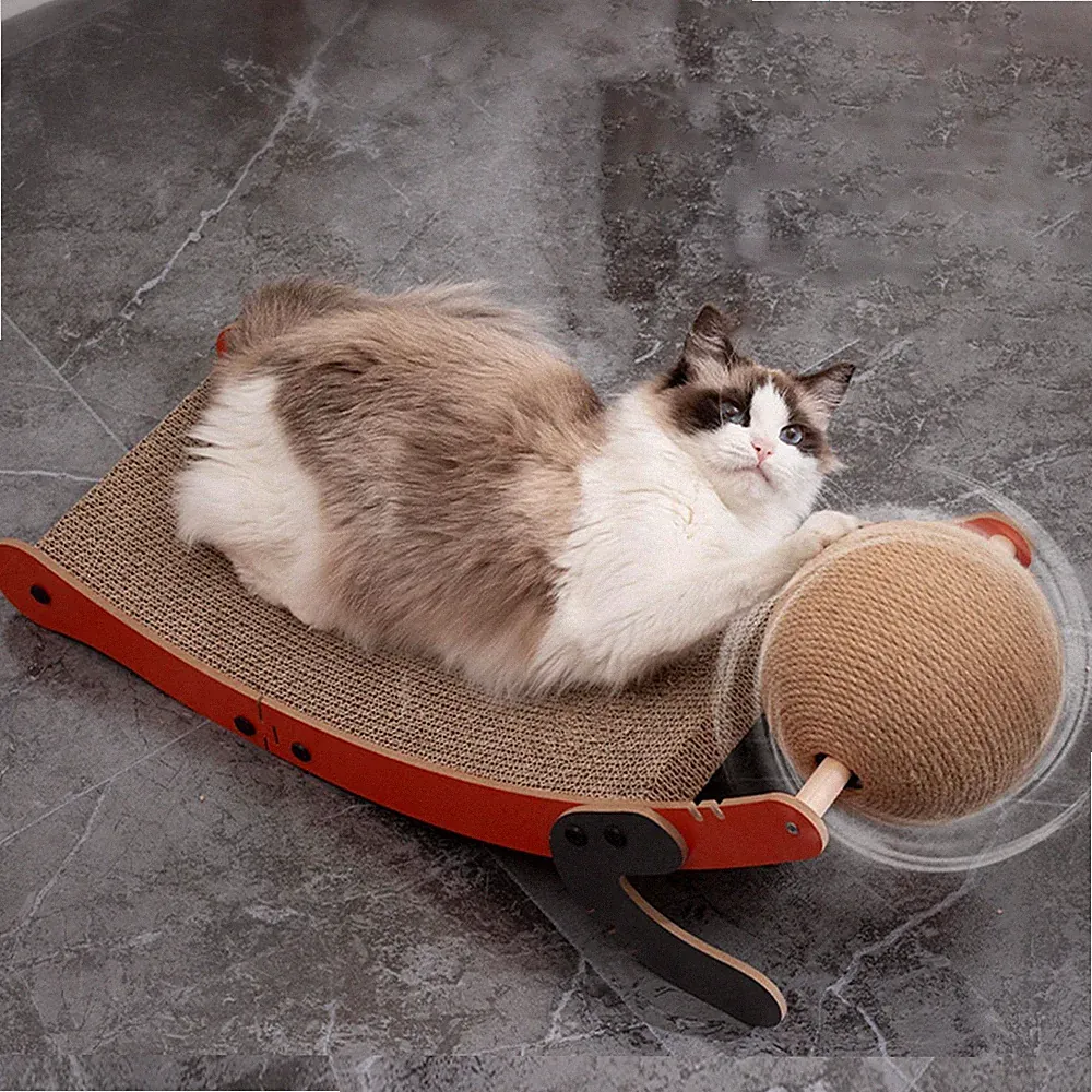 Katzenkratzbrett, Möbelschutz, gewellte Katzenlounge, Spielen