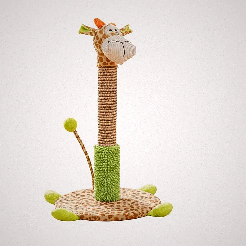 Katzenkratzer in Kreaturenform stabiler Boden Sisal Kratzbaum langlebig