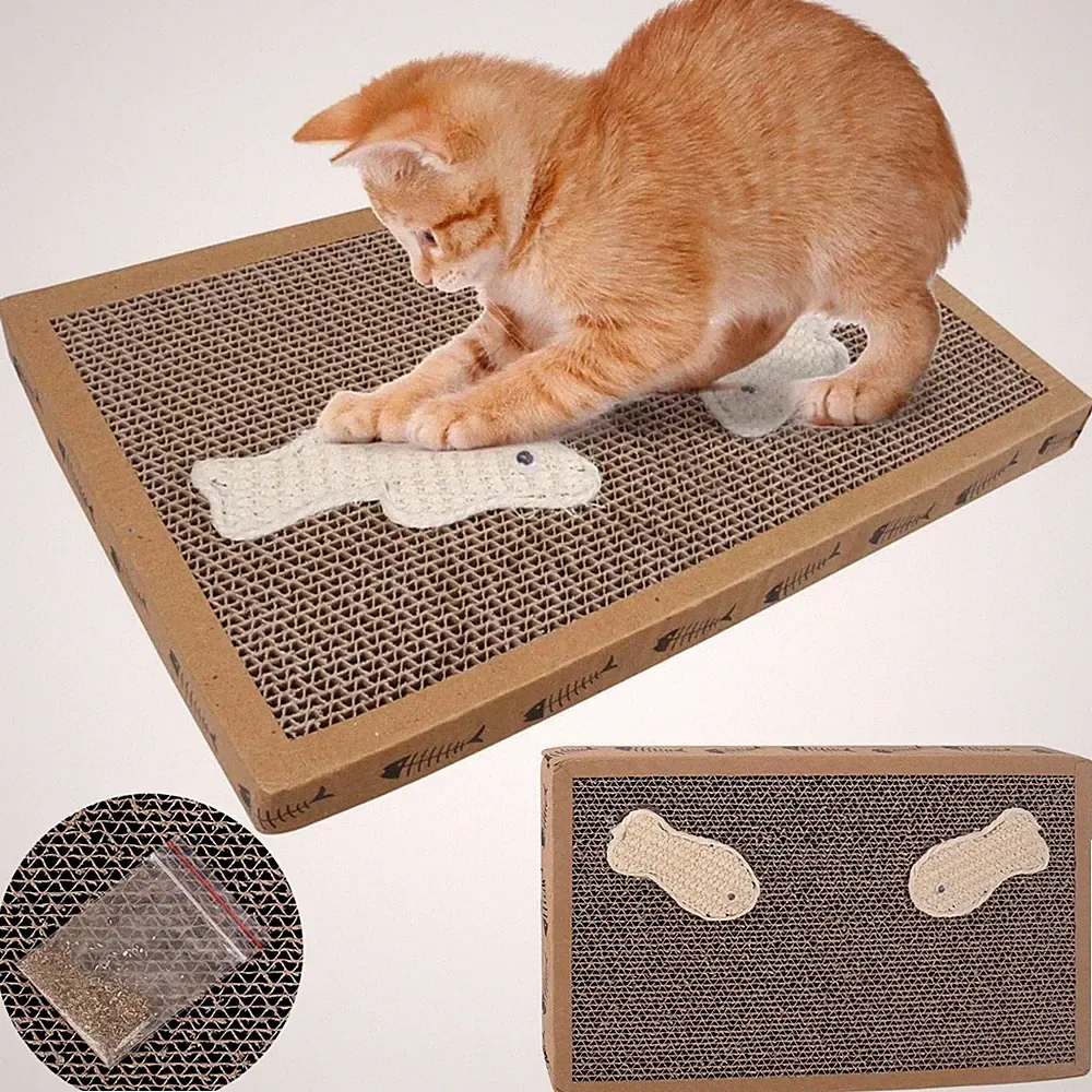 Katzenkratzpads Kratzbaum Kätzchen Kratzbrett Matte Katzenkratzer Spielspielzeug
