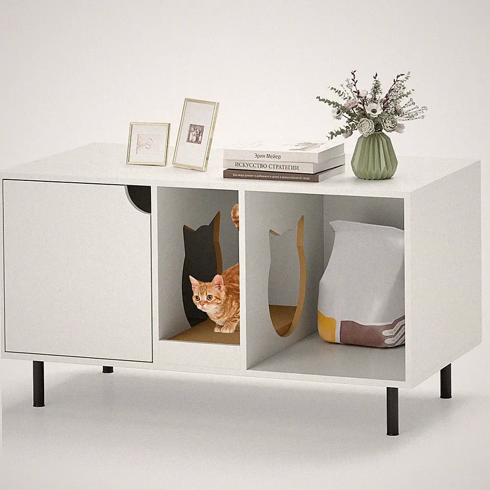 Katzenschrank Katzentoilette Katzenklo Katzenhaus Katzenform Eingang bis 120kg