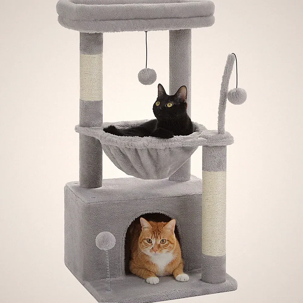 Katzenturm Kratzbaum Sisal Kratzstamm Spielhaus Kusta Katzenbaum