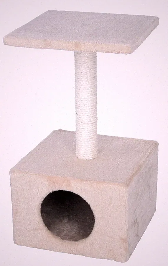 Kerbl Kratzbaum Amethyst (Farbe beige, Grundfläche 31 x 31 cm, Höhe 57 cm) 84473
