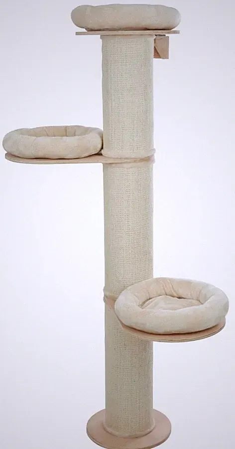 Kerbl Kratzbaum Dolomit Tower (Farbe beige, Höhe 187 cm, Durchmesser 22 cm)