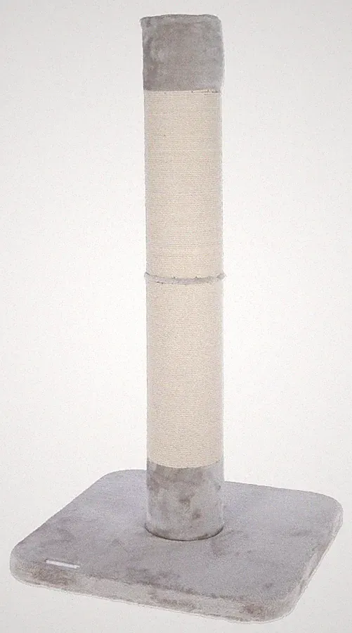 Kerbl Kratzsäule Opal Jute (Farbe grau, Höhe 119 cm, Katzenspielzeug) 81556