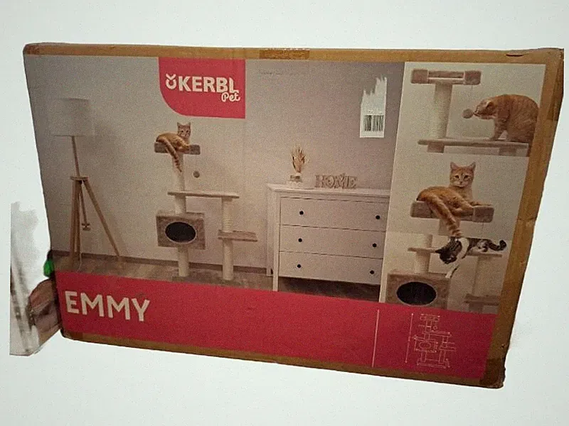 Kerbl Pet Kratzbaum Emmy Katzenbaum Beige 133 cm Höhe Sisal