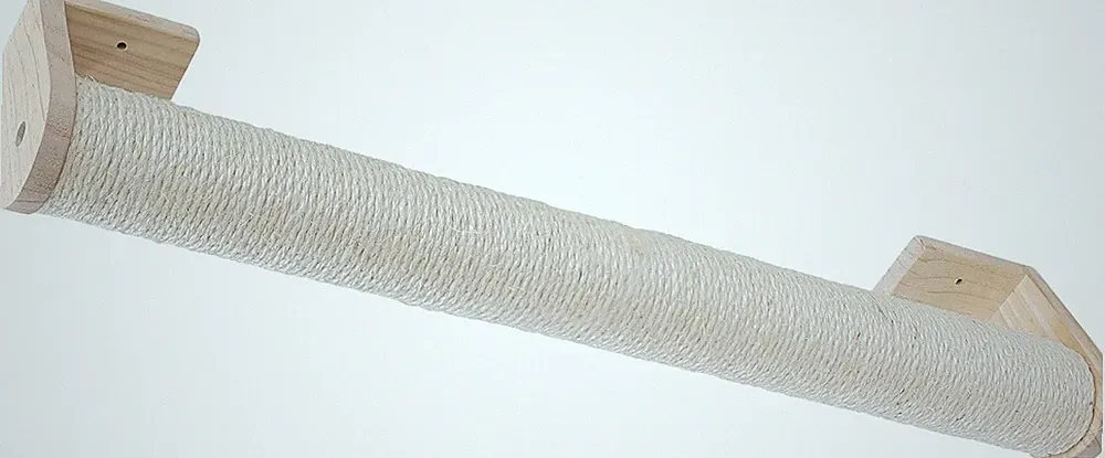Kerbl Pet Kratzsäule, Kratzbaum, Kratzstamm, Natur, 77x9x15cm, Ø8,5cm, Holz, S