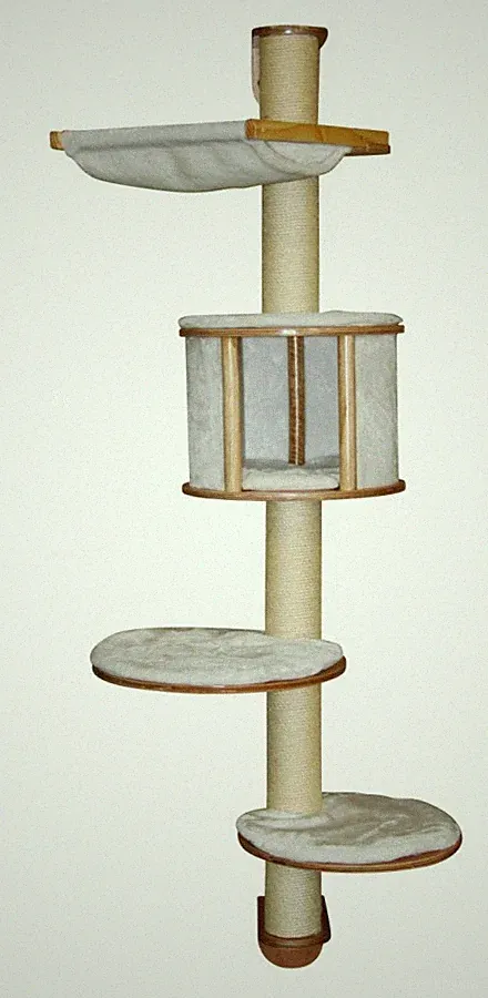 Kerbl Wandkratzbaum Dolomit (Höhe 168 cm, platzsparender Kratzbaum) 81500