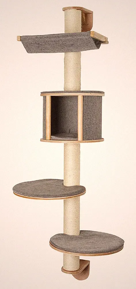 KERBL Wandkratzbaum DOLOMIT TOFANA Katzen Wand Kratzbaum Kletterbaum Wandmontage