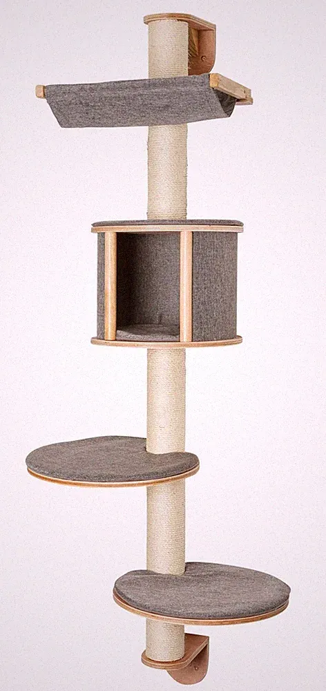 KERBL Wandkratzbaum DOLOMIT TOFANA Katzen Wand Kratzbaum Kletterbaum Wandmontage