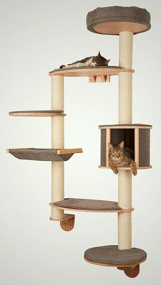 KERBL Wandkratzbaum DOLOMIT XL TOFANA Katzen Kratzbaum Kletterbaum Wandmontage