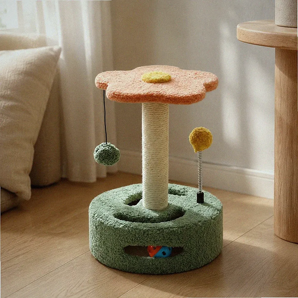 Kleiner Kratzbaum Sisal Kratzbaum mit Sisalstamm Spiel- und Kratzplatz