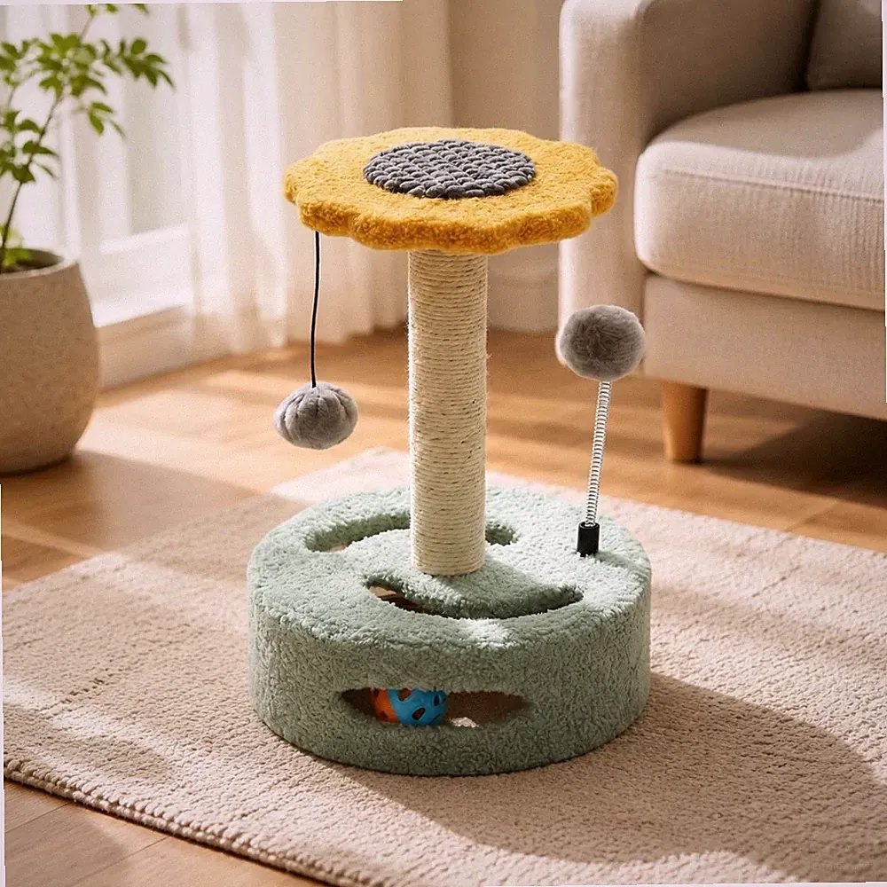 Kleiner Kratzbaum Spiel- und Kratzplatz kleiner Katzen-Spielbaum für Wohnung