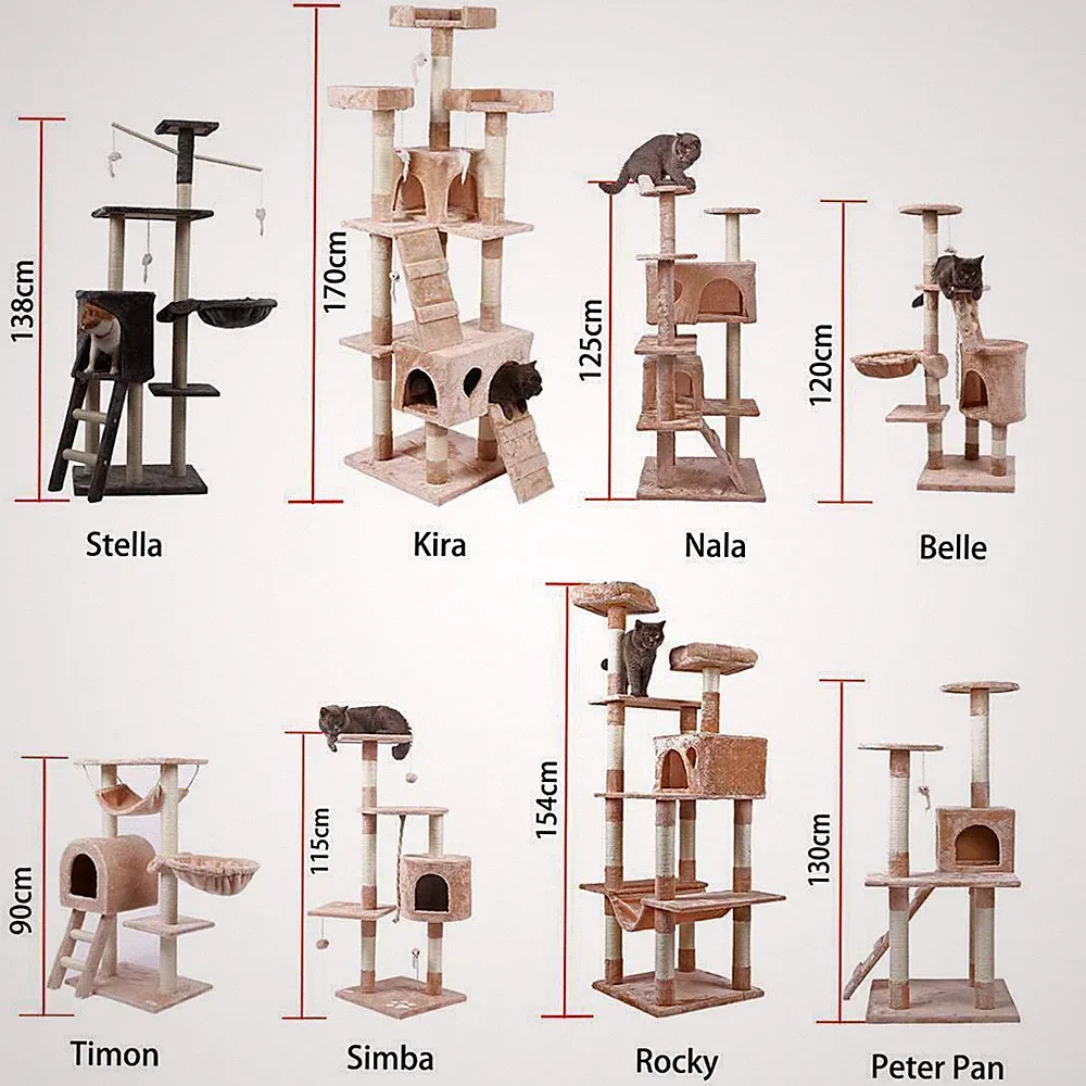 Kletterbaum Kratzbaum Kratzkletterbaum Spielbaum Kletter Stabil für Katzen