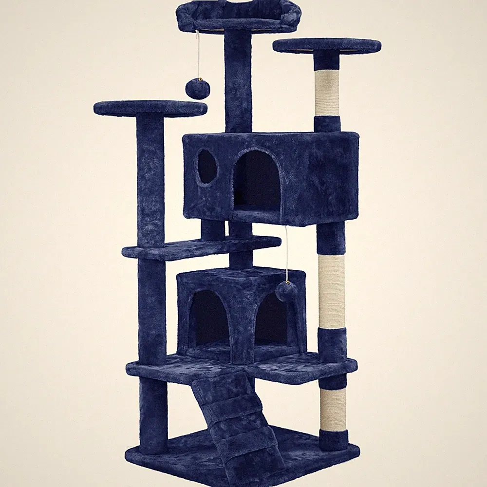 Kratzbaum 139 cm H Katzenkratzbaum Katzenmöbel Kletterbaum Sisalstämme