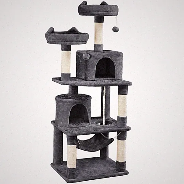 Kratzbaum 158cm hoch Katzenbaum Stabil Kletterbaum Katzenkratzbaum Spielbaum