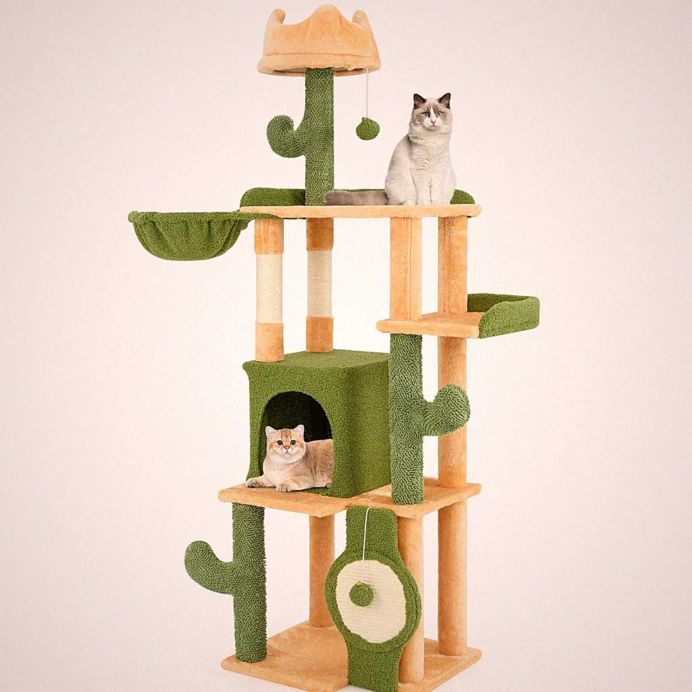 Kratzbaum 160cm groß Katzenbaum Kletterbaum Katzenmöbel Sisalpfosten