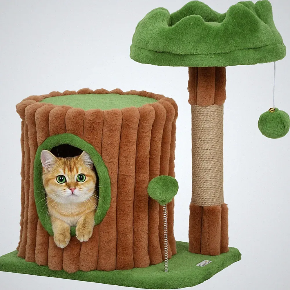 kratzbaum katze baumstamm