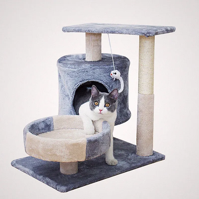 Kratzbaum Coco Kratzmöbel Katzenbaum Katzenmöbel Spielmaus Körbchen